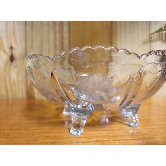 Vintage Harvest Clear Fruit Bowl by Colony Glass - Picture 7 of 8